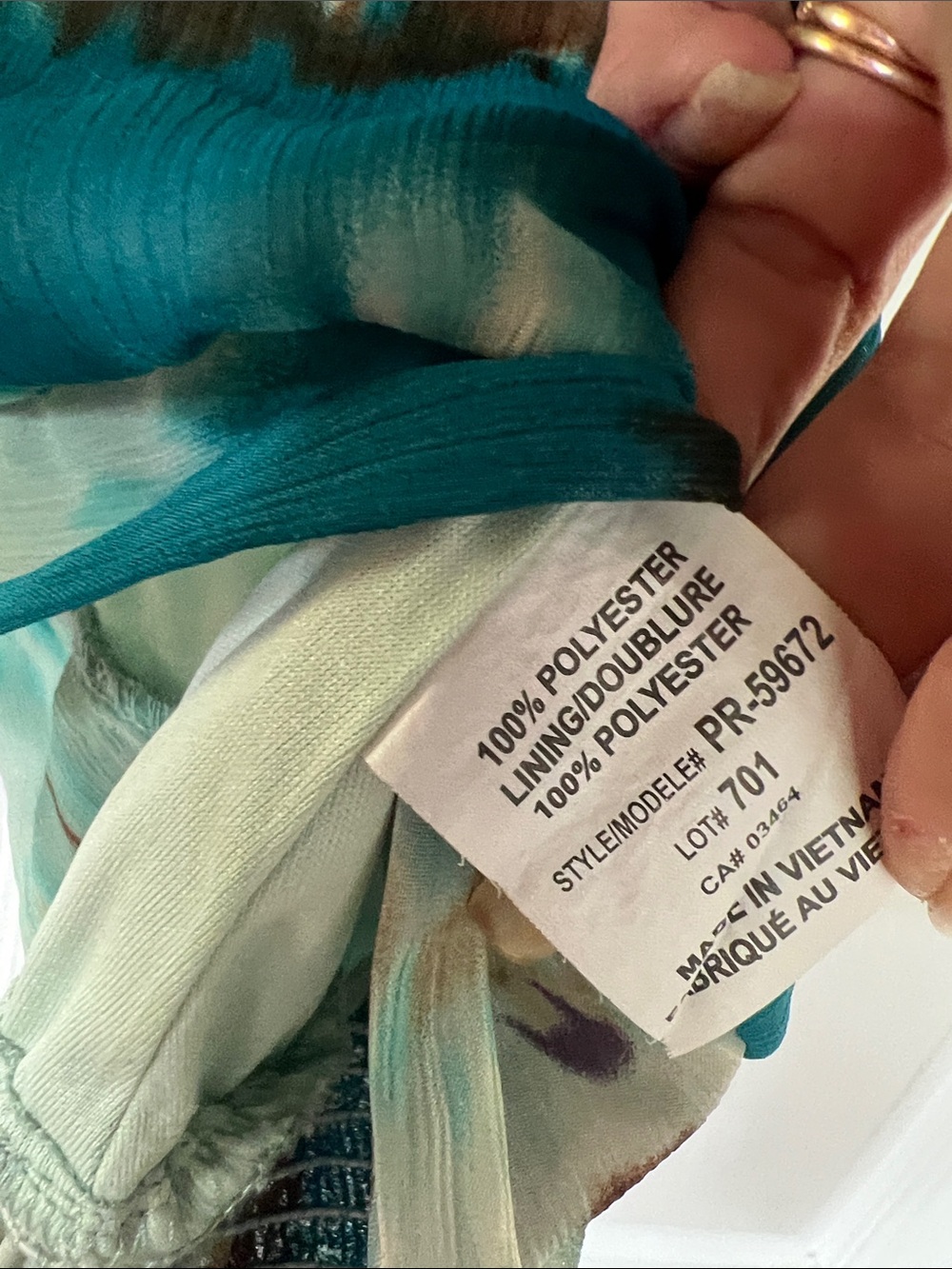 🌷6/$20🌷 Ricki's Teal Mint Brown Watercolor Ruffle Camisole - Picture 3 of 4